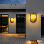 Moderne wasserdichte Außenwandleuchte für Villa, Garten und Balkon – Mond-Design, hochwertige Stimmungslampe für Eingangsbereich und Terrasse