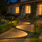 Solar Außenleuchte für Garten – LED Wegeleuchte für Hof, Einfahrt & Terrasse, dekorative Gartenbeleuchtung für Landschaft & Atmosphäre