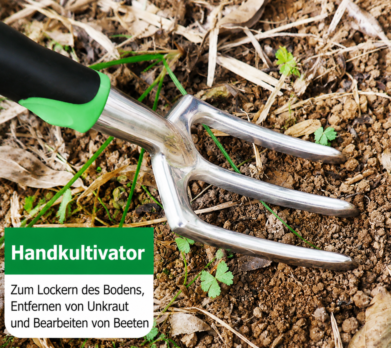 Premium 5-teiliges Gartenwerkzeug-Set aus Aluminium – ergonomische Pflanzschaufeln, Kultivator, Rechen & Wurzelentferner für präzise Gartenarbeit
